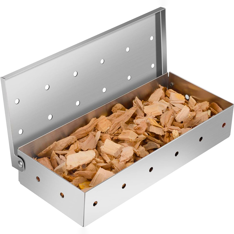 Smoker Box Wood Chip - Коробка-коптильня из нержавеющей стали для гриля,