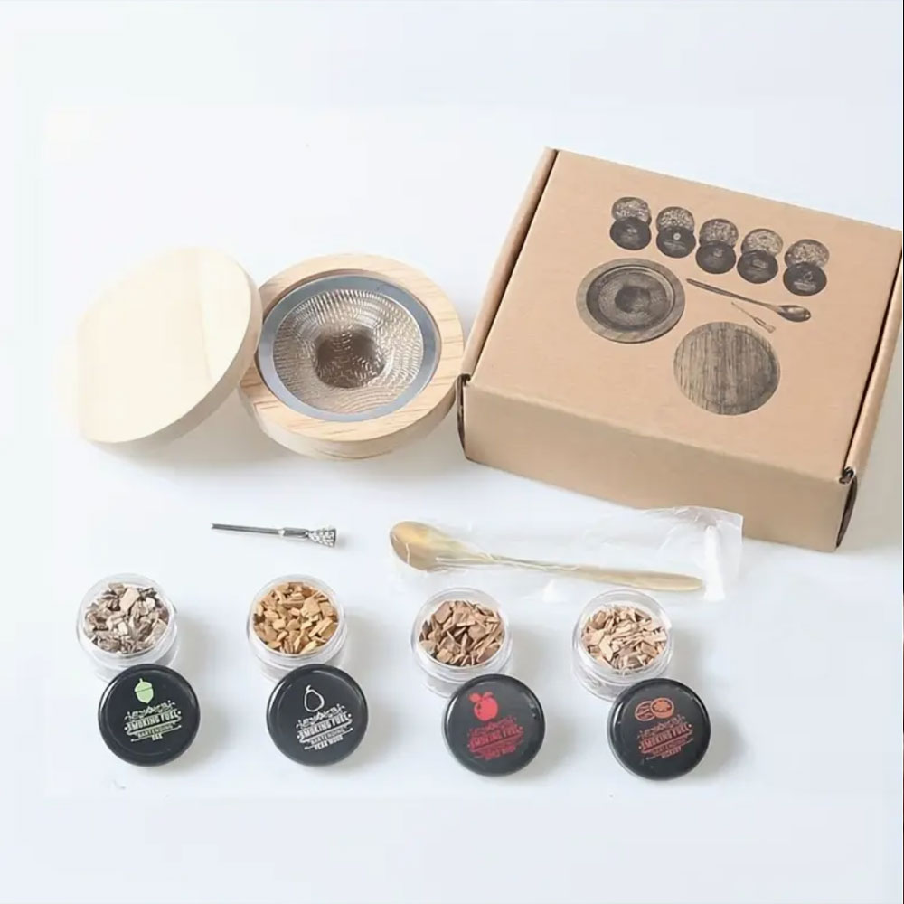 Smoker Box Wood Chip - Набор для коктейлей, барная деревянная вытяжка