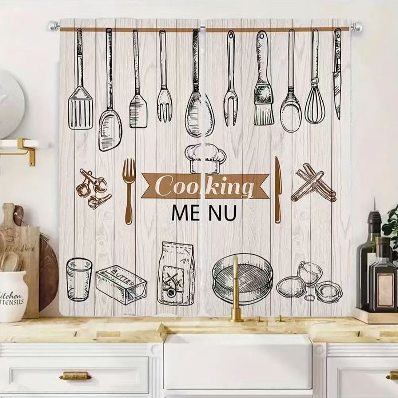Home Cooking Youtube - Кухонные шторы VIKAMA в винтажном стиле,