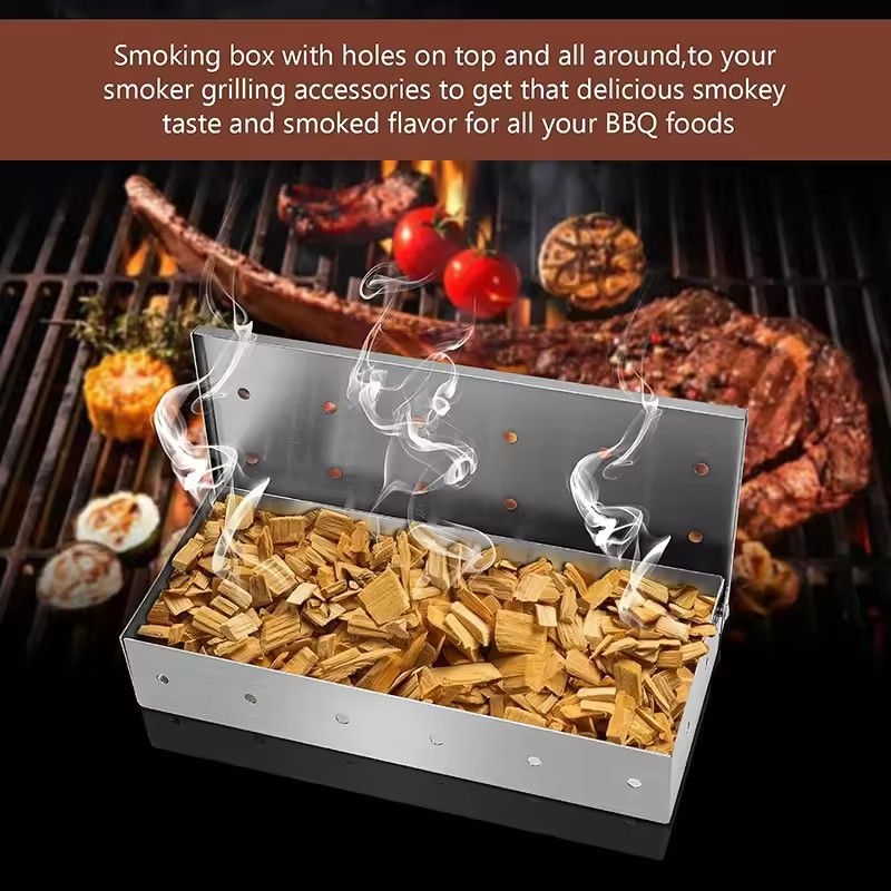 Коробка для курильщика из нерж – обзор и цена Smoker Box Wood Chip