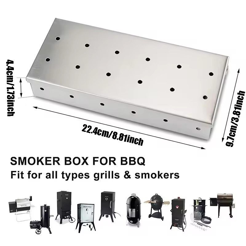 Коробка для курильщика из нерж – обзор и цена Smoker Box Wood Chip