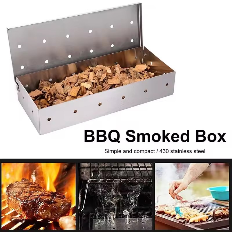 Коробка для курильщика из нерж – обзор и цена Smoker Box Wood Chip