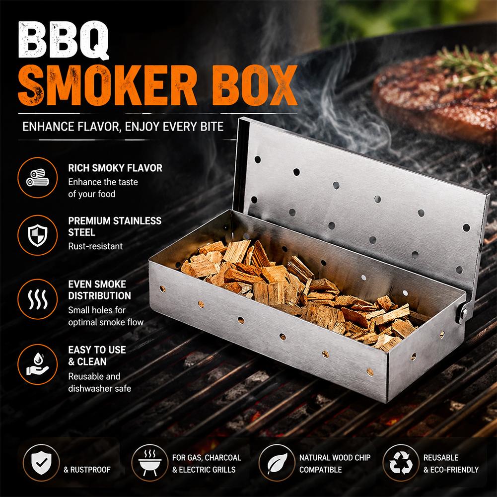 Коробка-коптильня из нержавеющ – обзор и цена Smoker Box Wood Chip