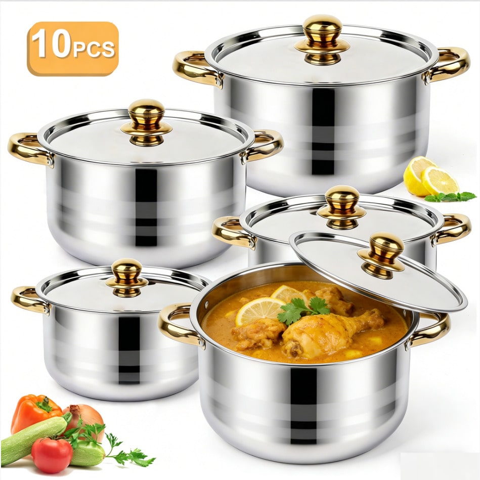 Набор кастрюль из нержавеющей  – обзор и цена Home Cooking Restaurants