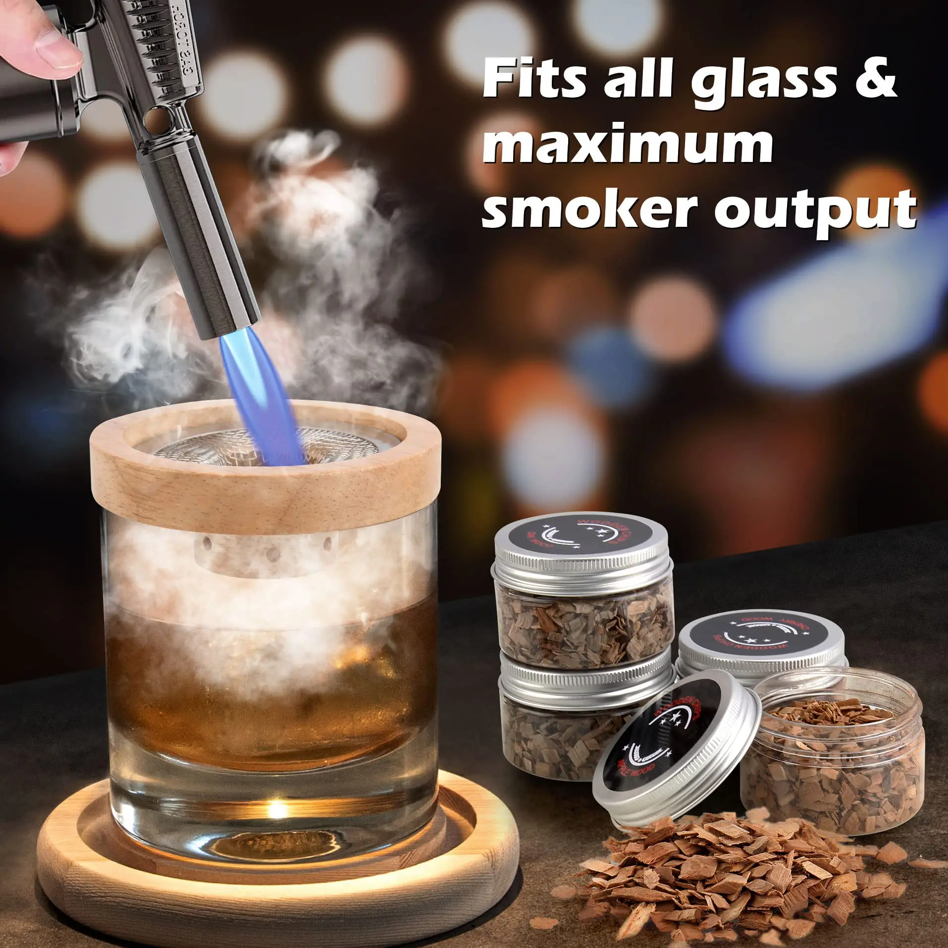Набор для коктейлей, барная де – обзор и цена Smoker Box Wood Chip